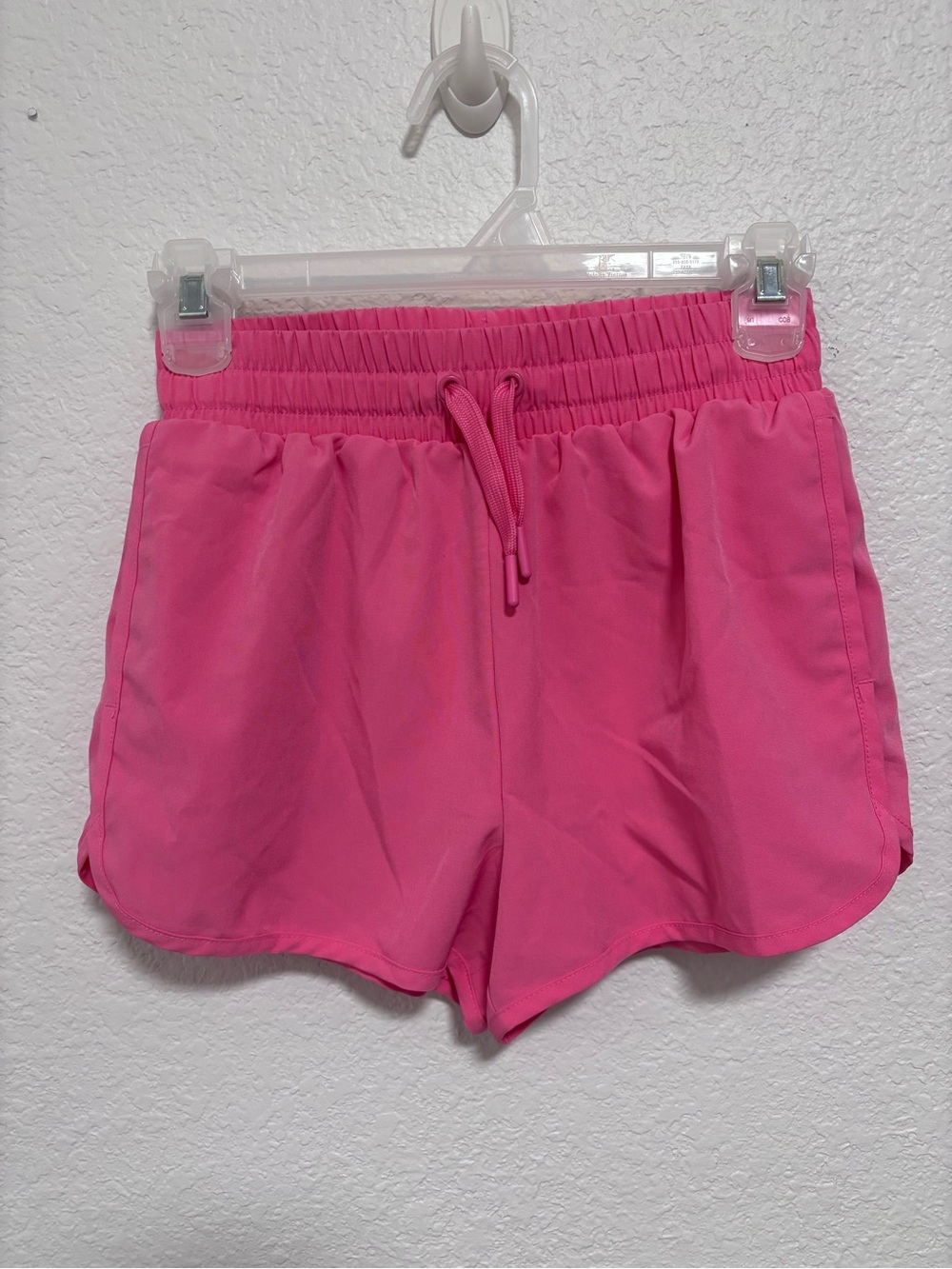 Girls Tek Gear Pink/Tie Dye Active Drawstring Shorts (2 pair)